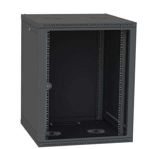 IIPCOM СН-18U 600х450 glass RAL9005 server cabinet