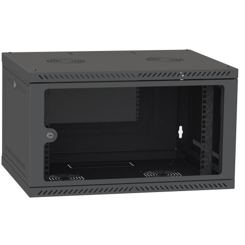 Серверна шафа IPCOM CH-4U 600x450  скло  RAL9005 