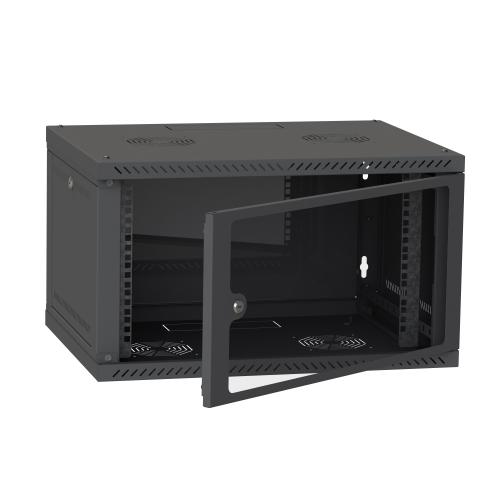 Серверна шафа IPCOM CH-4U 600x450  скло  RAL9005 