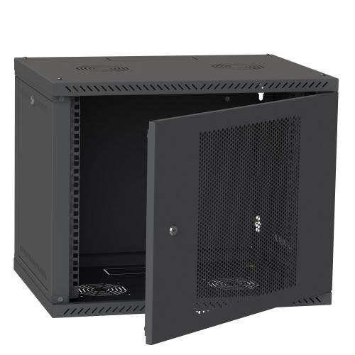 IIPCOM СН-9U 600х450 perforated RAL9005 server cabinet