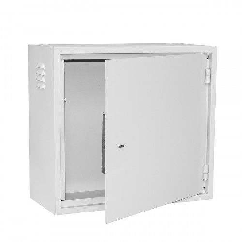 Антивандальный шкаф серый БК-550-З-2-9U